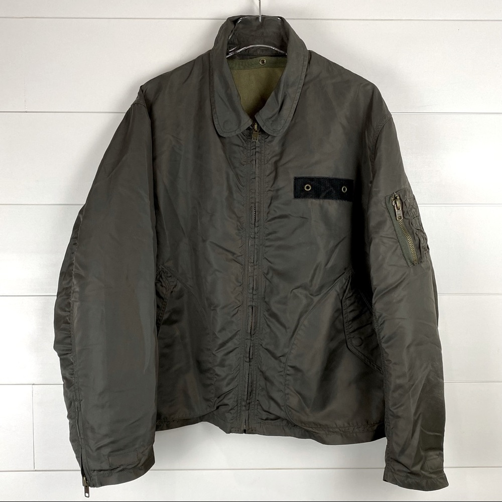 JAMES PERSE 2 Olive Utility Field Military Bomber Jacket